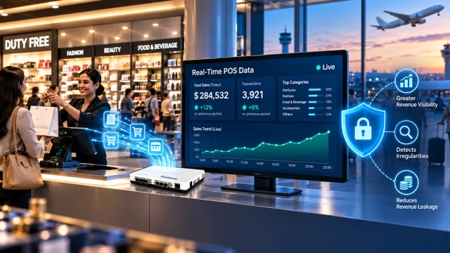 How Real-Time POS Data Capture Helps Airports Reduce Revenue Leakage